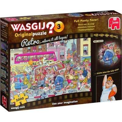 Jumbo Wasgij Original Retro 3 Puzzle - Full Monty Fever! (1000 Piece)