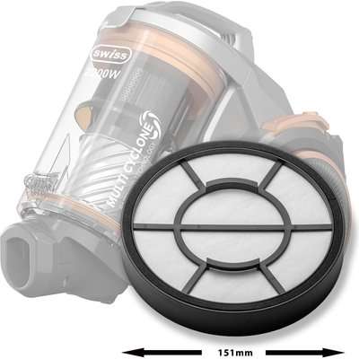 Swiss Robuster Cannister Vacuum Filter (Round)