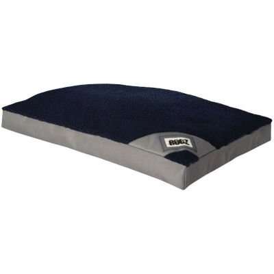 Rogz Lekka Pod Flat Rectangle Oxford Dog Bed (Grey/Navy)