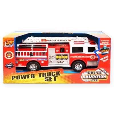 Drive Salvation Car - Power Truck Fire Engine Set