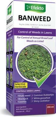 Efekto Banweed MCPA - For Control of Weeds in Lawns (200ml)