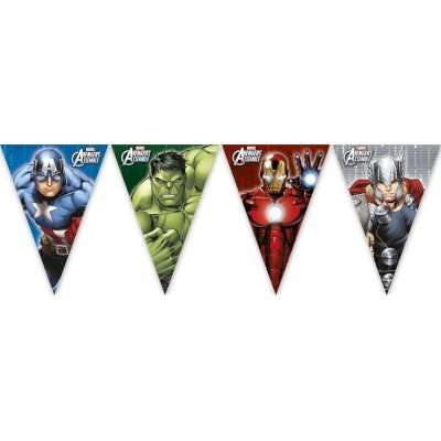 Avengers Power Multihero - Triangle Flag Banner