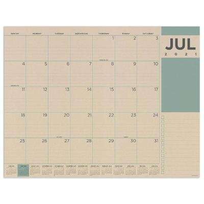 Cal 2022- Kraft Academic Year Desk Pad (Calendar)