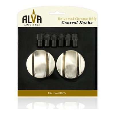 Alva Chrome Universal Control Knob Set (Silver)