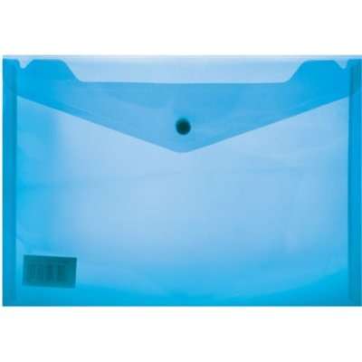 Treeline A5 PVC Carry Folder with Stud (180 micron)(Blue)(12 Pack)