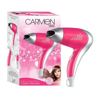 Carmen Paris 5137 Compact Hairdryer (1200W)(Pink)