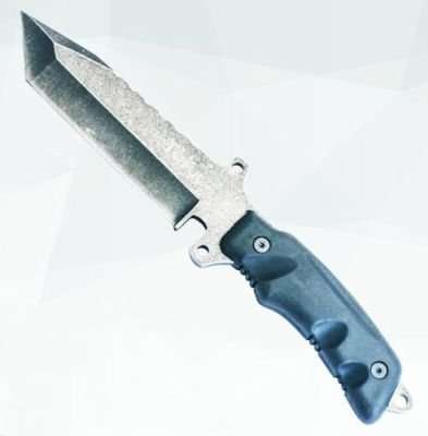 Tekut Stonewash Knife with Tanto Blade