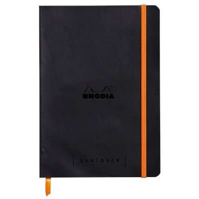 Rhodia GoalBook Dot Pad (90gsm)(120 Sheets)(A5)(Black)