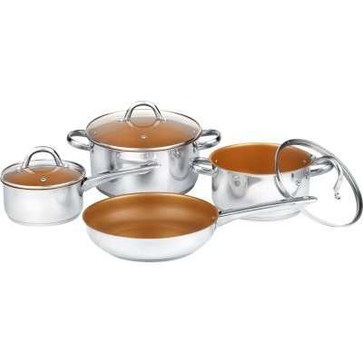Legend Retro Chef Non-Stick Stainless Steel Set (7 Piece)