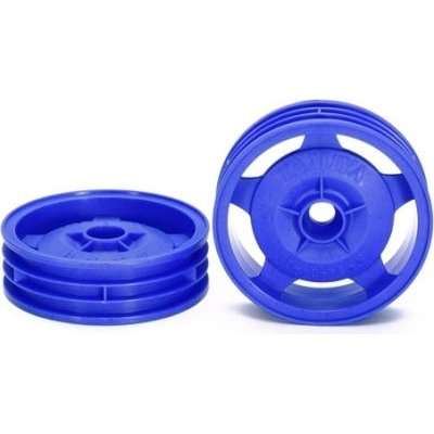 Tamiya 2WD Buggy Front Star-Dished Wheels (Blue)