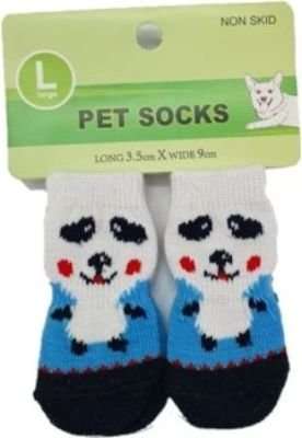 4APet Large Non-Skid Pet Socks - Boy (Assorted Designs - Supplied May Vary)