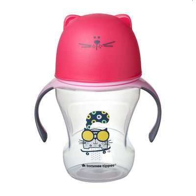 Tommee Tippee Soft Sippee Trainer Cup (Pink)(230ml)(6 Months +)