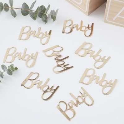 Oh Baby! - Gold Foiled Baby Confetti - Gold