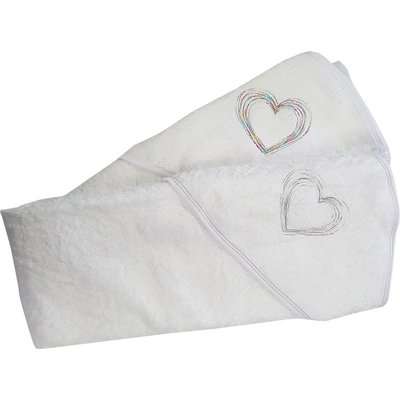 Baby Sense Apron Hooded Bath Towel - Natural
