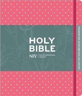 NIV Pink Polka Dot Journalling Bible with Unlined Margins (Hardcover)