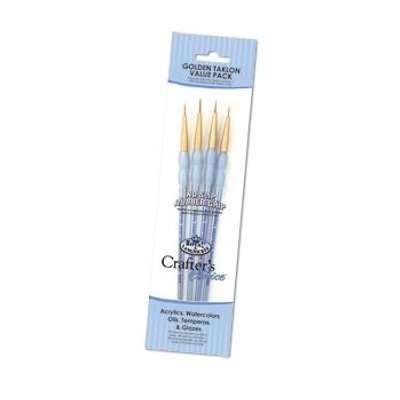 Royal Brush Gold Nylon Detail Brush Set