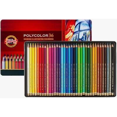 Koh-I-Noor Polycolor Set Of 36 Artist Coloured Pencils picture