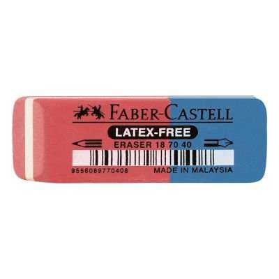 Faber Castell Latex Free Eraser - Red and Blue