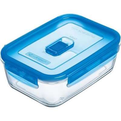Luminarc Pure Box Active Rectangular Glass Food Keeper 1.22L