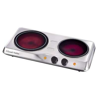 Russell Hobbs Double Infrared Hotplate (1200W | Silver)