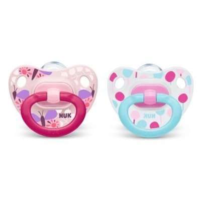 NUK Silicone Summertime Soother (Size 1 | Butterfly/Lollipop)
