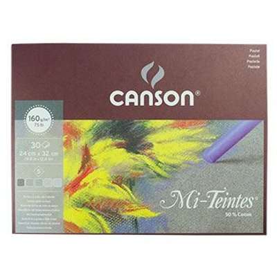 Canson Mi-Teintes Grey Tones Pastel Pad (30 Sheets)(24x32cm)