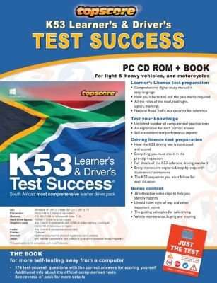 Topscore K53 learner's & driver's test success - For light & heavy vehicles, and motorcycles (Staple