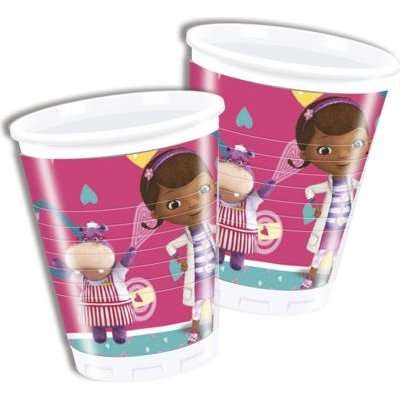 Doc McStuffins - 8 Plastic Cups (200ml)