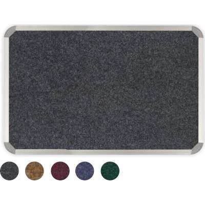 Parrot Carpet Bulletin Board with Aluminium Frame (1800mm x 1200mm)(Laurel/Grey)