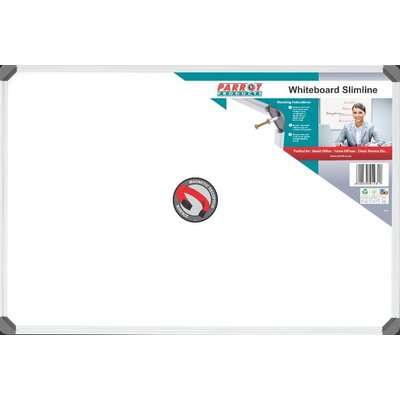 Parrot Slimline Magnetic Whiteboard (900mm x 600mm)