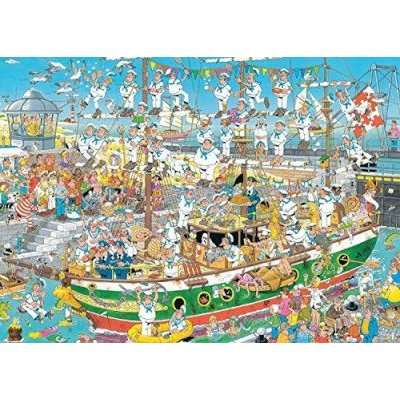 Jumbo Jan Van Haasteren Tall Ship Chaos Jigsaw Puzzle (1000 Piece)