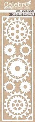 Die Cut Matt Board Lanki Card Cog Elements