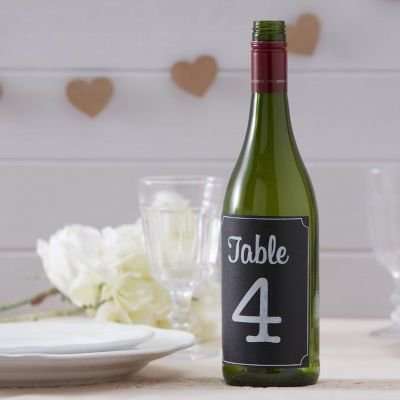 Vintage Affair - Table Number Bottle Stickes
