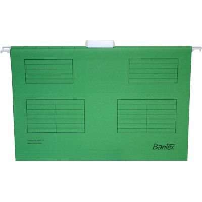 Bantex B3470 Suspension Files (Foolscap)(Grass Green)(25 Pack)
