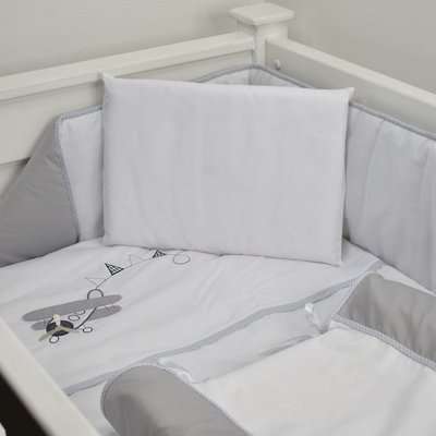 Cabbage Creek - 5 Piece Cotton Linen Set (Aeroplane Grey)