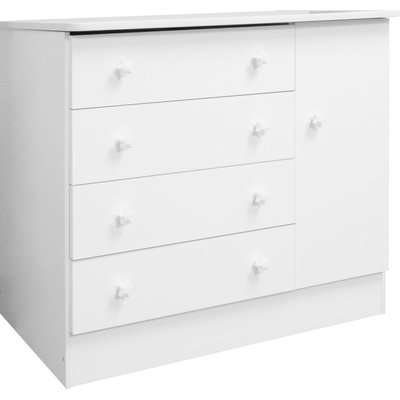 Sohno Doce Baby Chest of Drawers (Wood)(White)