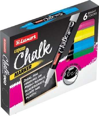 Luxor Liquid Chalk Marker (6 Piece) (3050)