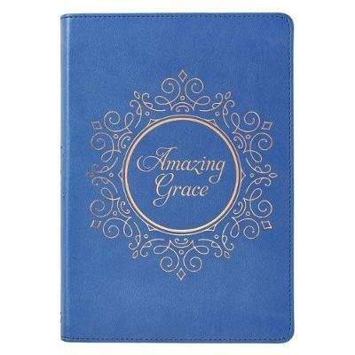 Amazing Grace: Journal - Blue / Faux Leather (Paperback)
