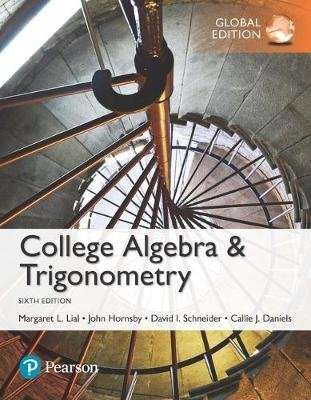 College Algebra and Trigonometry, Global Edition (Paperback, 6th edition)
