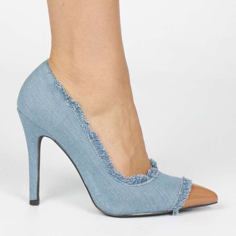 Miss Black Nuclear Stiletto Court - Blue