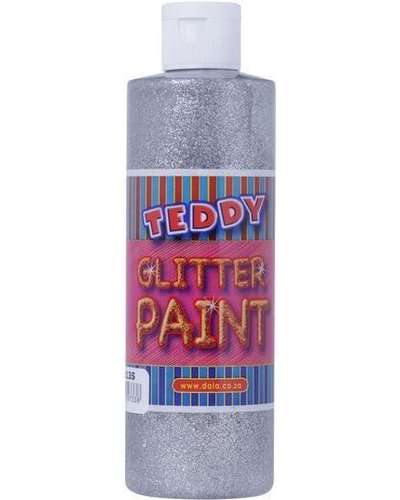 DALA TEDDY JUNIOR ACRYLIC GLITTER PAINT SILVER 250