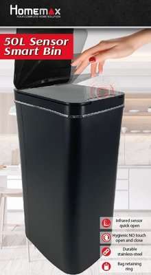 Homemax Sensor Smart Bin (50L)(Black)