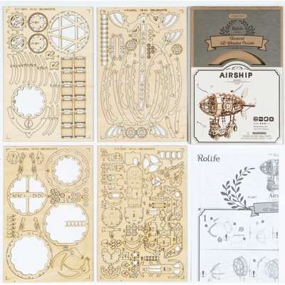 Robotime Airship 3D Wooden Puzzle (176 Pieces)
