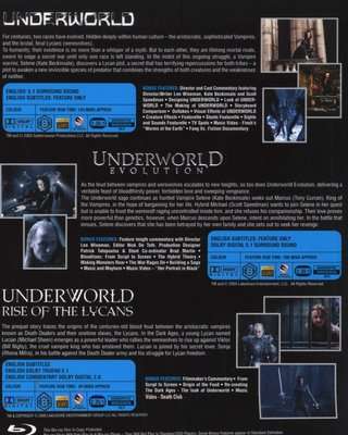 Underworld Trilogy - Underworld / Underworld: Evolution / Underworld: Rise Of The Lycans (Blu-ray di