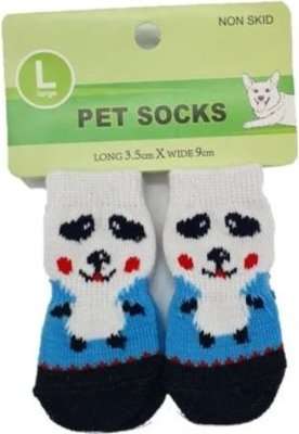 4APet Large Non-Skid Pet Socks - Boy (Assorted Designs - Supplied May Vary)