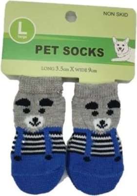 4APet Large Non-Skid Pet Socks - Boy (Assorted Designs - Supplied May Vary)
