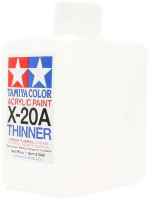 Tamiya X-20A Thinner (250ml) (Acrylic Model Paint)