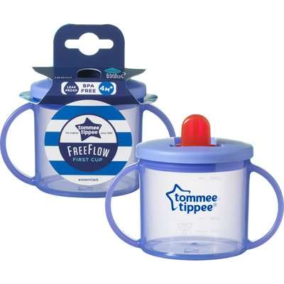 Tommee Tippee - Essentials Free Flow First Cup (4 Months + | 190ml | Supplied Colour May Vary)