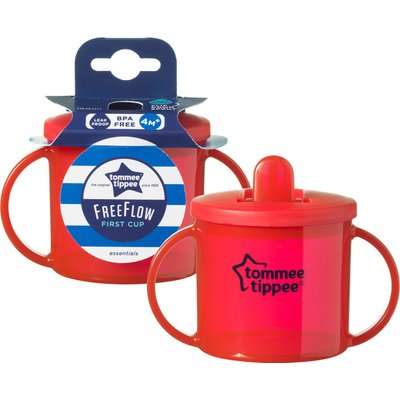 Tommee Tippee - Essentials Free Flow First Cup (4 Months + | 190ml | Supplied Colour May Vary)