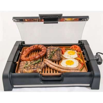 Milex CopperFusion Glass Lid Grill